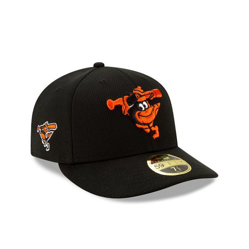 MLB Baltimore Orioles 2021 Spring Training Low Profile 59Fifty Fitted (TJW9591) - Black New Era Caps